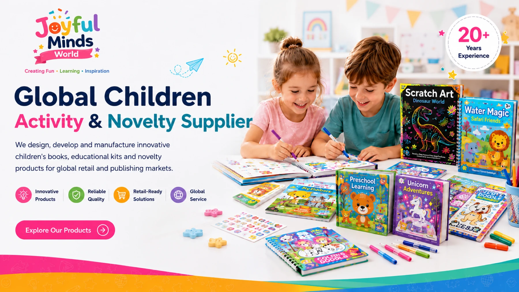 Joyful Minds World global children's activity and novelty supplier