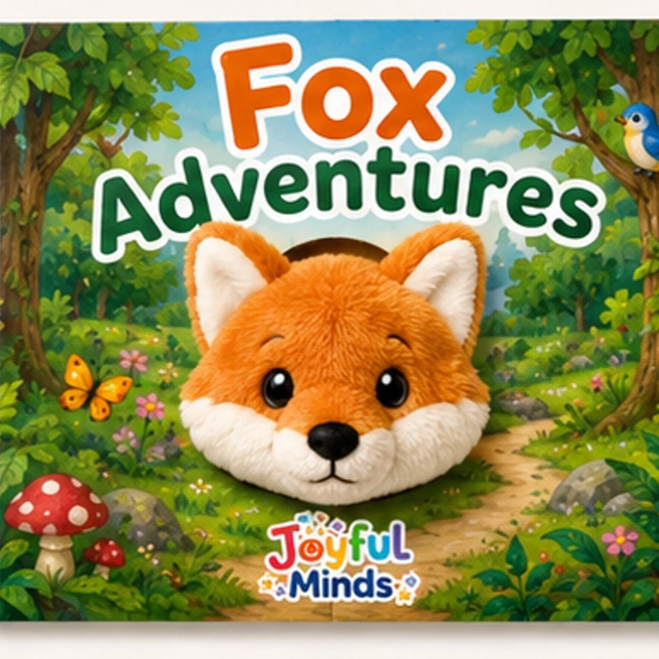 Fox Adventures plush board book