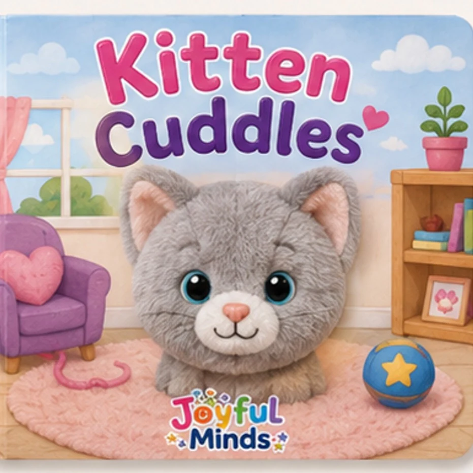 Kitten Cuddles plush board book