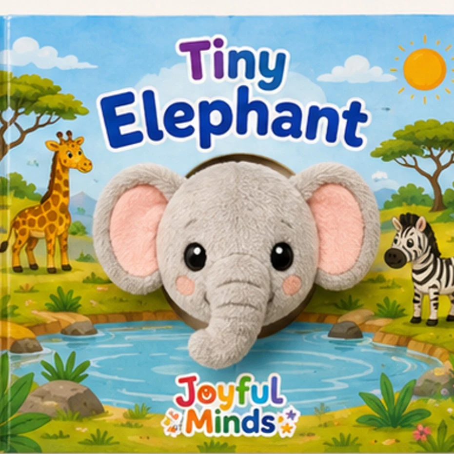 Tiny Elephant plush board book